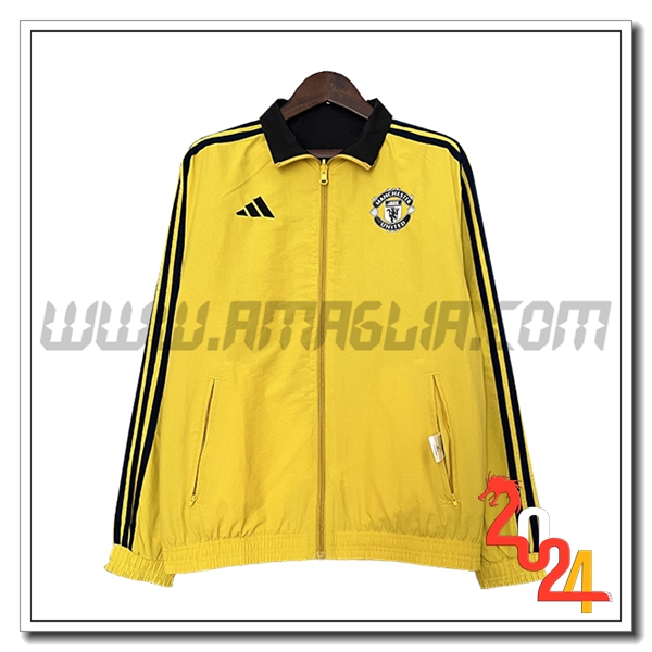 Giacca A Vento Manchester United Giallo/Nero 2024 2025