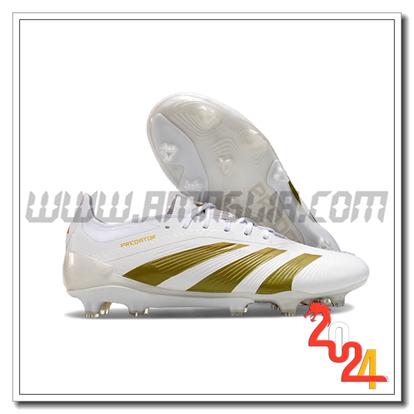 Adidas Scarpe Da Calcio Predator Elite FG Bianco/Giallo -02