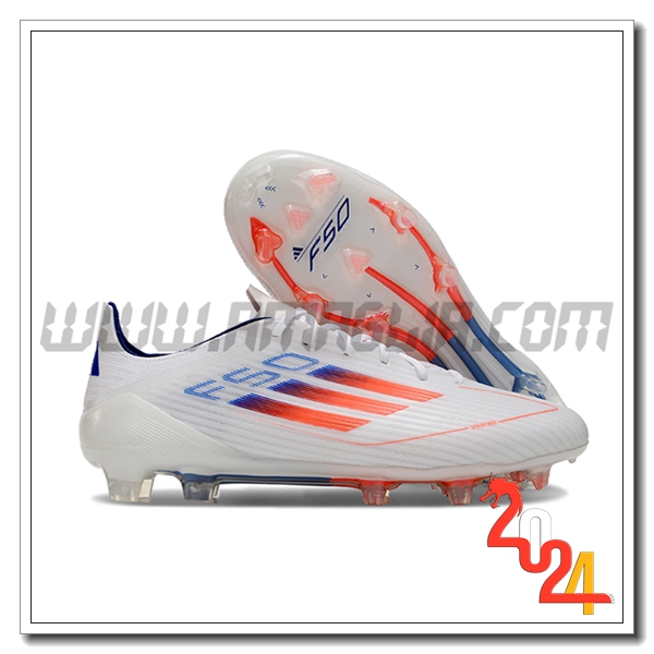 Adidas Scarpe Da Calcio F50 ELITE FG Bianco/Blu/Arancia