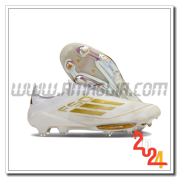 Adidas Scarpe Da Calcio F50+ FG Bianco/Giallo