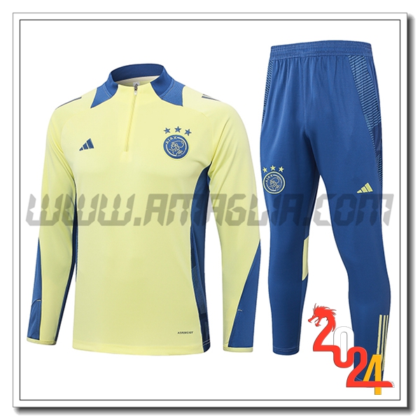 Tuta Allenamento Ajax Giallo/Blu 2024 2025