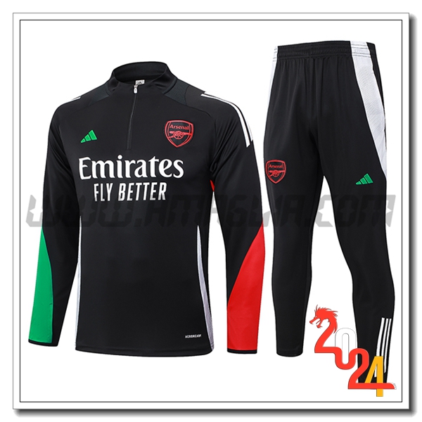 Tuta Allenamento Arsenal Nero 2024 2025