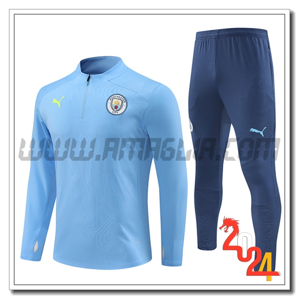 Tuta Allenamento Manchester City Azzurro 2024 2025