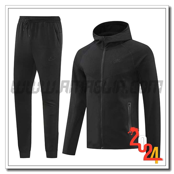 Giacca Con Cappuccio Tuta Giacca A Vento Nike Nero 2024 2025