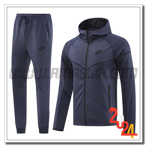 Giacca Con Cappuccio Tuta Giacca A Vento Nike Blu Reale 2024 2025
