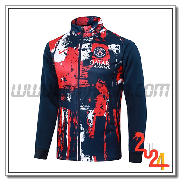 Giacca Calcio PSG Blu/Rosso 2024 2025