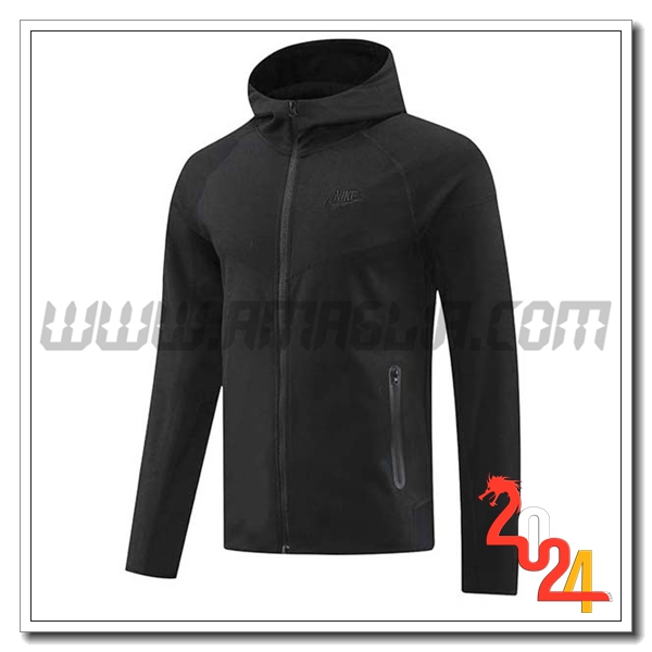 Giacca Con Cappuccio Nike Nero 2024 2025