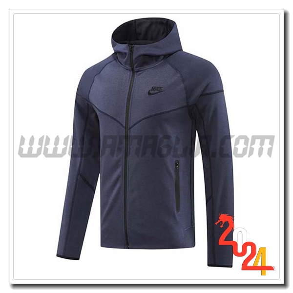 Giacca Con Cappuccio Nike Blu Reale 2024 2025