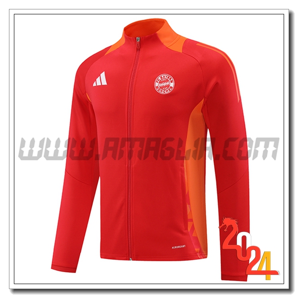 Giacca Calcio Bayern Monaco Rosso/Arancia 2024 2025