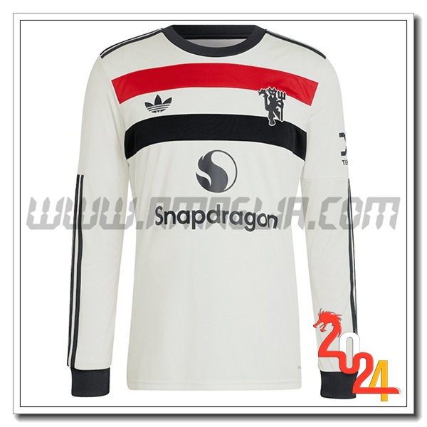 Terzo Nuovo Maglia Manchester United Maniche lunghe 2024 2025