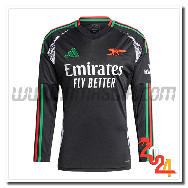 Seconda Nuovo Maglia Arsenal Maniche lunghe 2024 2025