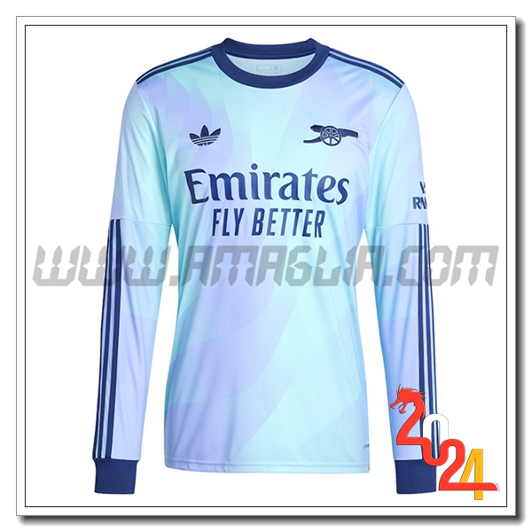 Terzo Nuovo Maglia Arsenal Maniche lunghe 2024 2025