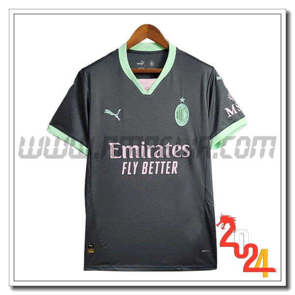 Maglia Calcio AC Milan Terzo Leaked Version 2024 2025