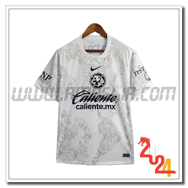 Maglia Calcio Portiere Club America 2024 2025 Bianco