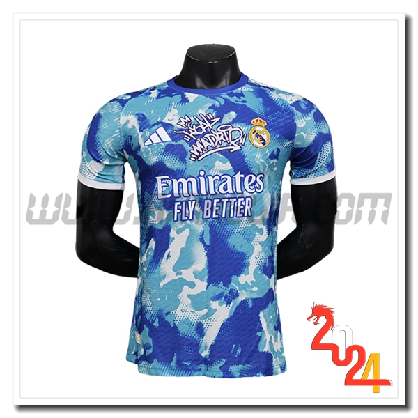 Maglia Calcio Real Madrid Special Edition 2024 2025 Azzurro