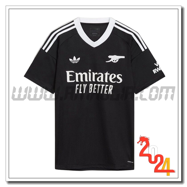 Maglia Calcio Portiere Arsenal 2024 2025 Nero