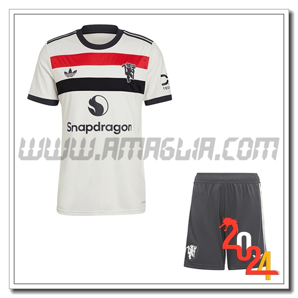 Nuovo Kit Maglia Manchester United Bambino Terzo 2024 2025