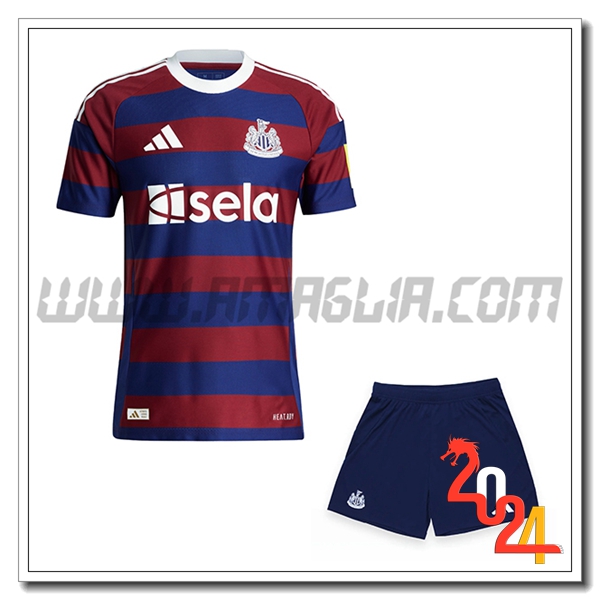 Nuovo Kit Maglia Newcastle United Bambino Seconda 2024 2025