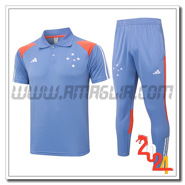 Kit Maglia Polo Cruzeiro Grigio/Arancia 2024 2025