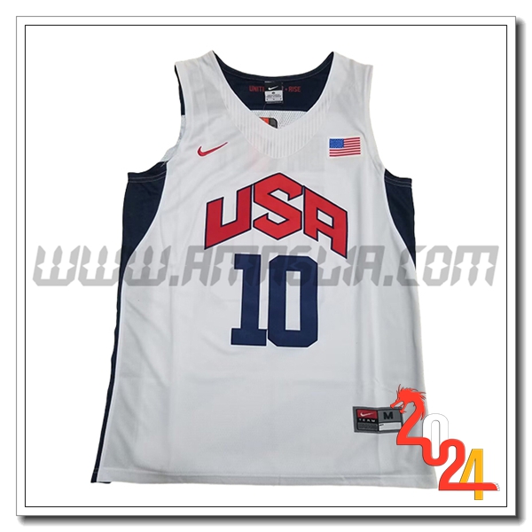 Maglia USA (BRYANT #10) 2024/25 Bianco/Blu