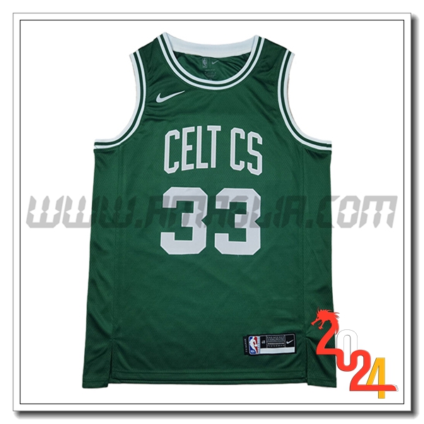 Maglia Boston Celtics (BIRD #33) 2024/25 Verde -03