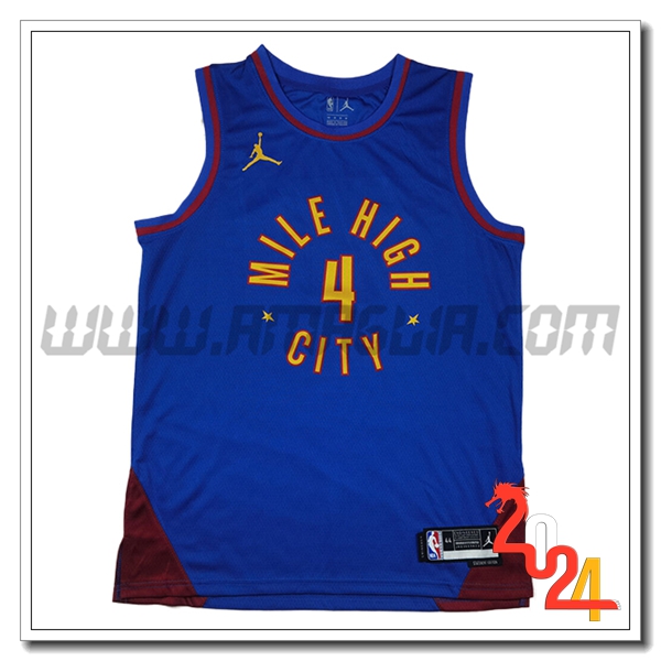 Maglia Denver Nuggets (WESTBROOK #4) 2024/25 Blu/Rosso
