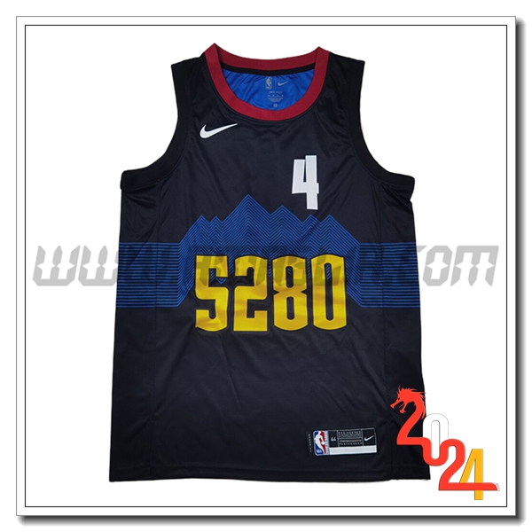 Maglia Denver Nuggets (WESTBROOK #4) 2024/25 Nero/Blu
