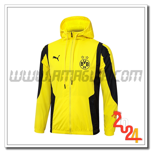 Giacca A Vento Dortmund Giallo/Nero 2024 2025