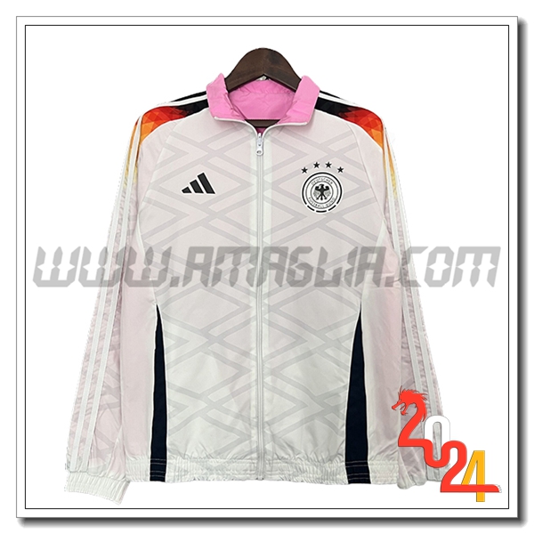 Giacca A Vento Germania Bianco/Nero 2024 2025 -02