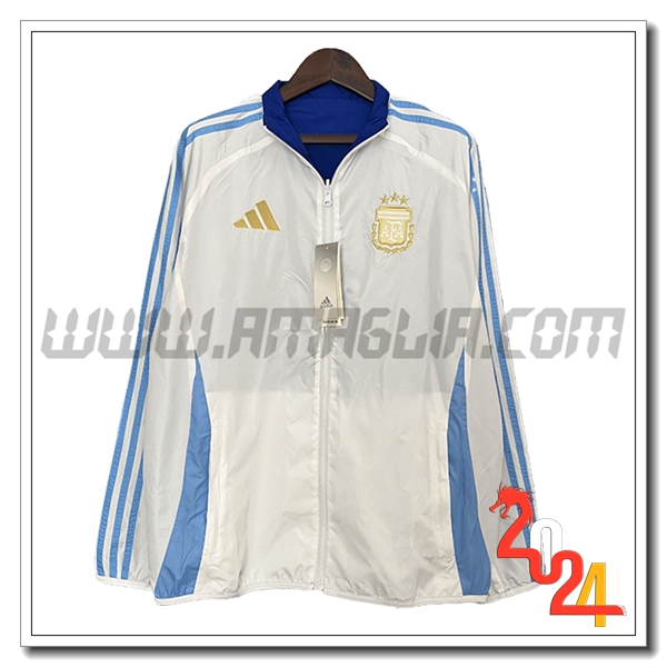 Giacca A Vento Argentina Bianco/Blu 2024 2025 -03