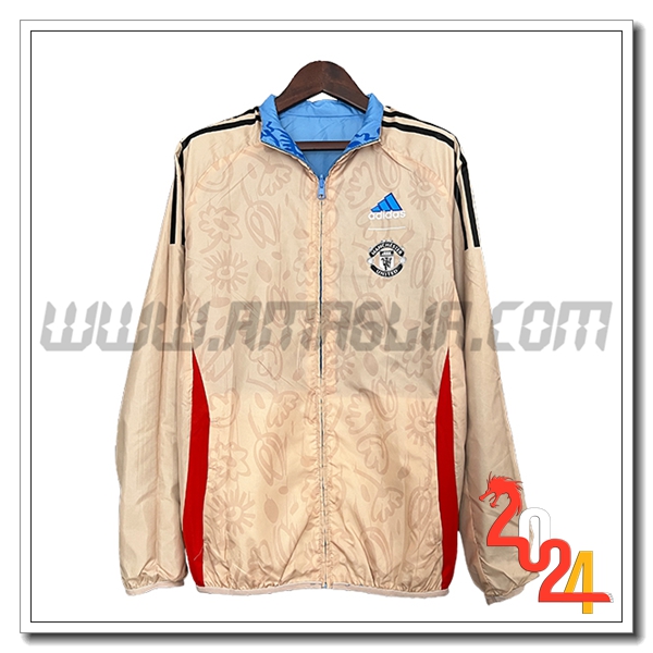 Giacca A Vento Manchester United Marrone/Rosso 2024 2025