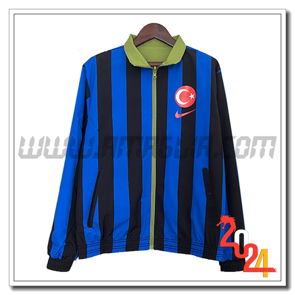 Giacca A Vento Turco Blu/Nero 2024 2025