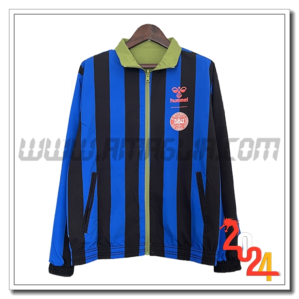 Giacca A Vento Danimarca Blu/Nero 2024 2025