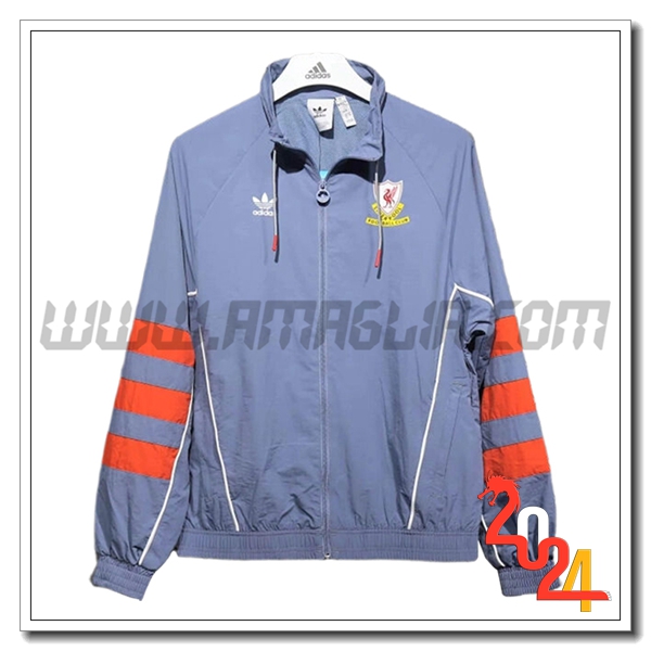 Giacca A Vento FC Liverpool Grigio/Arancia 2024 2025
