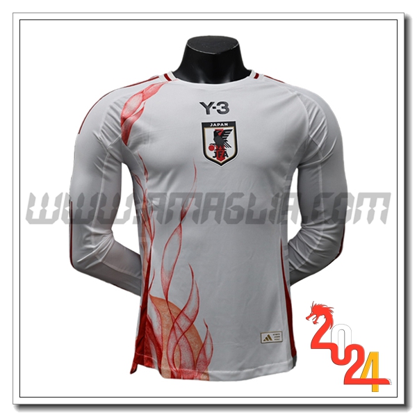 Seconda Maglia Squadra Giappone Maniche lunghe 2024 2025