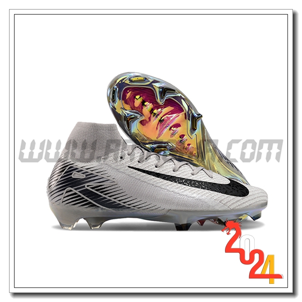 Nike Scarpe Da Calcio Air Zoom Mercurial Superfly IIX Elite FG Grigio/Nero