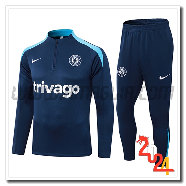 Tuta Allenamento FC Chelsea Blu Reale 2024 2025
