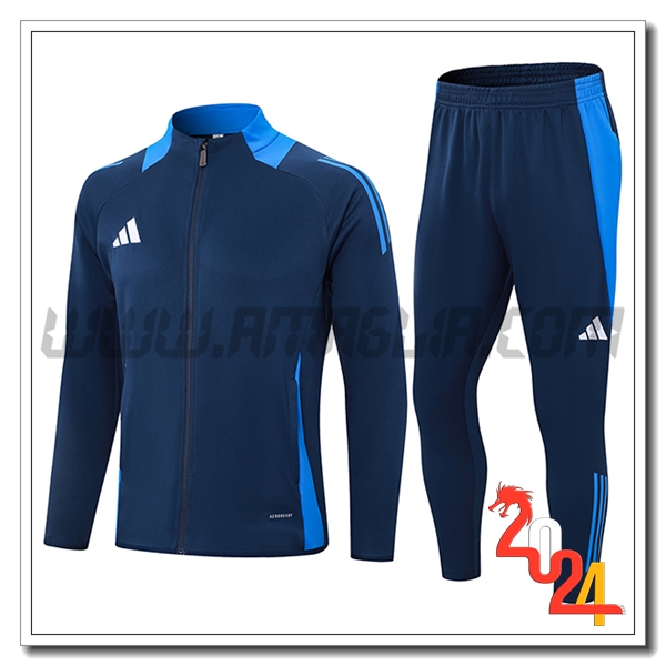 Tuta Allenamento Giacca Adidas Blu Reale 2024 2025
