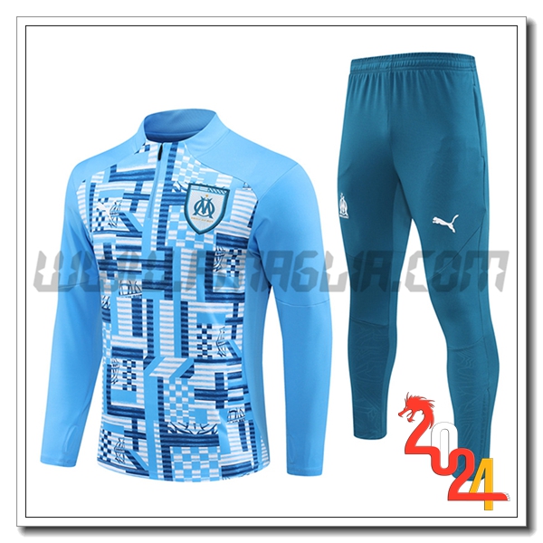 Tuta Allenamento Marsiglia Azzurro 2024 2025