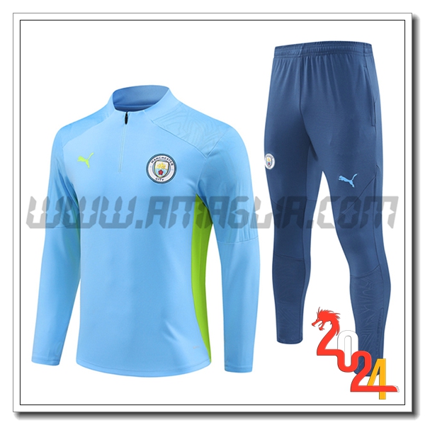 Tuta Allenamento Manchester City Azzurro 2024 2025