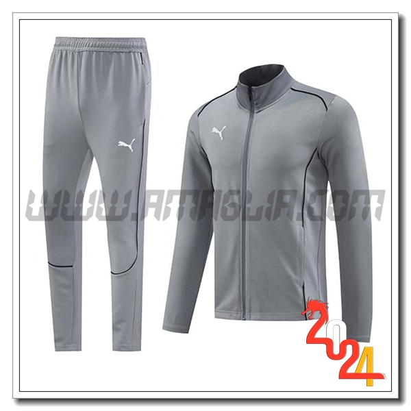 Tuta Allenamento Giacca PUMA Grigio 2024 2025