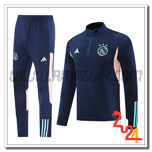 Tuta Allenamento Ajax Blu/Rosa 2024 2025
