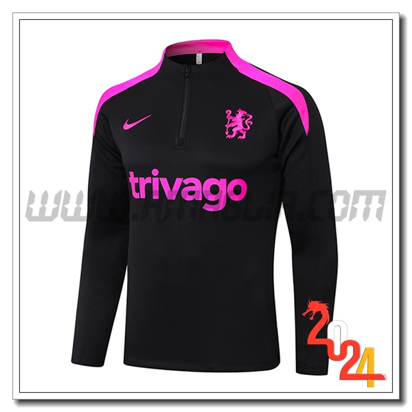 Felpa Allenamento FC Chelsea Nero/viola 2024 2025