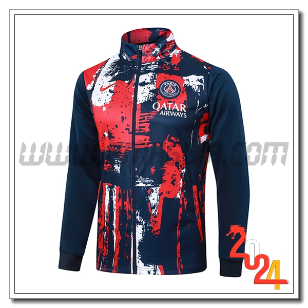 Giacca Calcio PSG Blu/Rosso 2024 2025