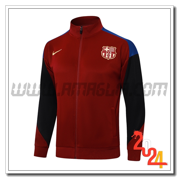 Giacca Calcio FC Barcellona Rosso/Nero/Blu 2024 2025