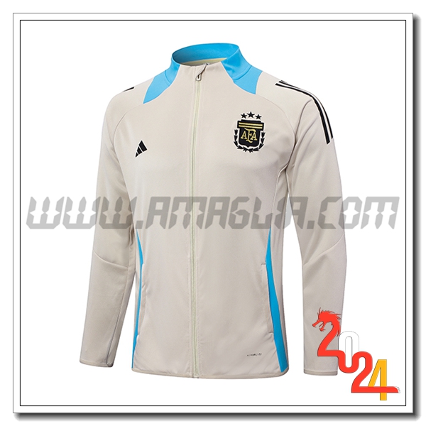 Giacca Calcio Argentina Beige/Blu 2024 2025