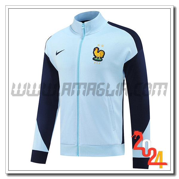 Giacca Calcio Francia Blu 2024 2025
