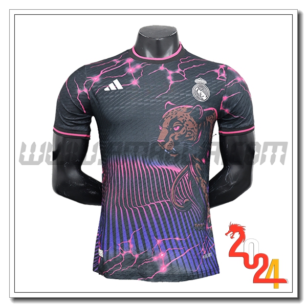 Maglia Calcio Real Madrid Edizione speciale 2024 2025 Nero/Viola