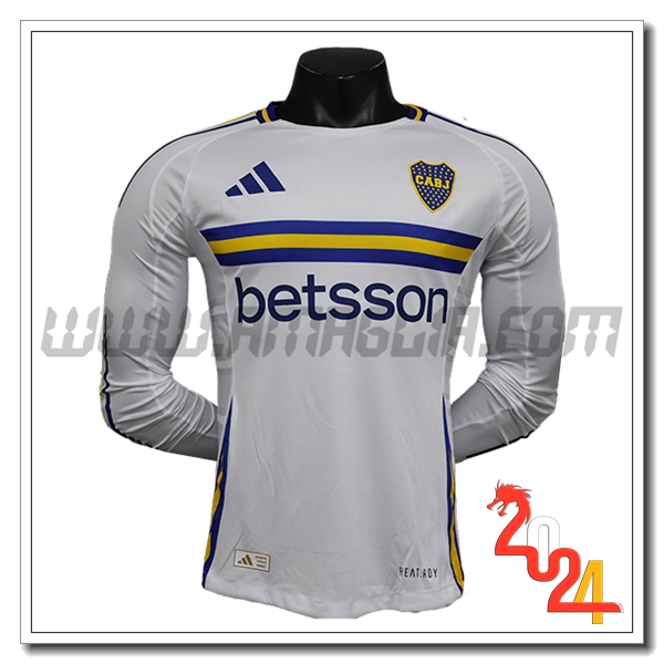 Seconda Maglia Calcio Boca Juniors Maniche lunghe 2024 2025