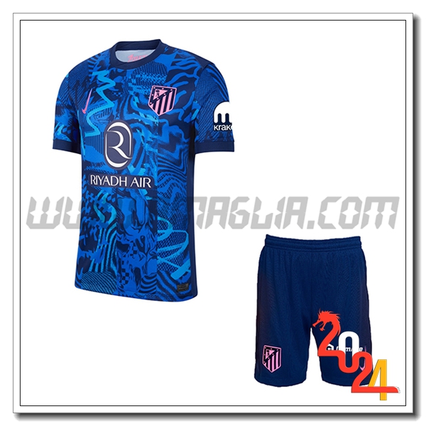 Nuovo Kit Maglia Atletico Madrid Bambino Terzo 2024 2025
